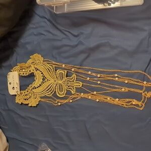 Mixed media necklace NWT